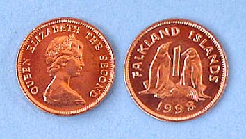 Falkland Islands 1 pence
Trefwoorden: munt coin geld munten pence Falkland Islands