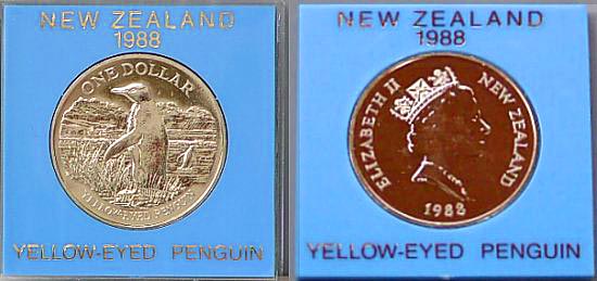 New Zealand yellow-eyed penguin 1 dollar 1988
Trefwoorden: munt coin geld munten yellow eyed penguin New Zealand